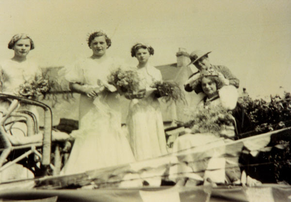 Copy of a photograph of Llangwm Pembrokeshire Carnival 1936